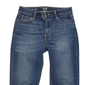 a.n.a Womens Skinny Jeans Blue Size 4 Cotton Blend High Rise‎